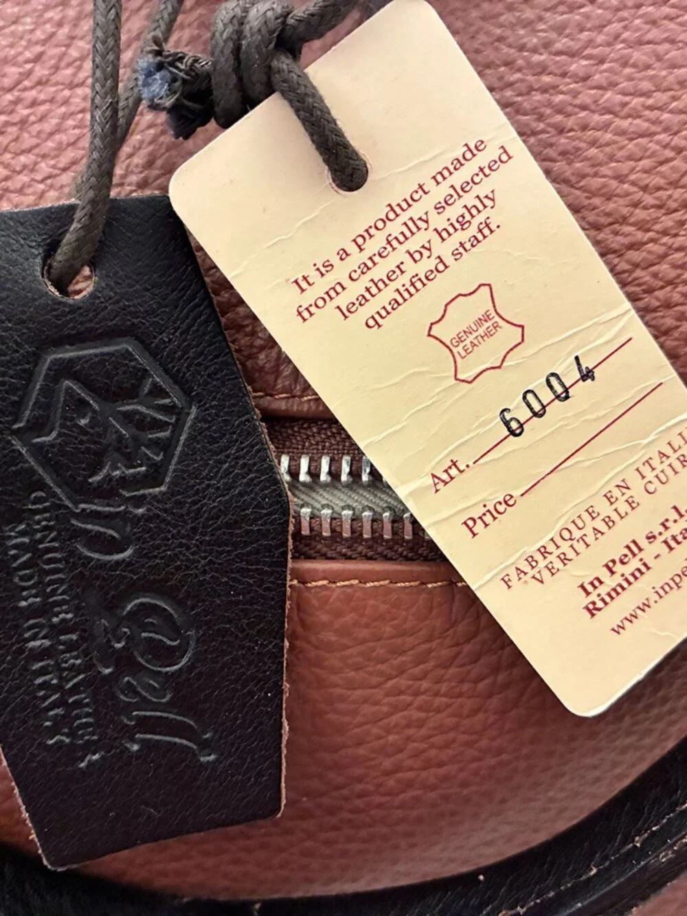 Valentina / Pelle Leather Duffle Bag, Made in Italy